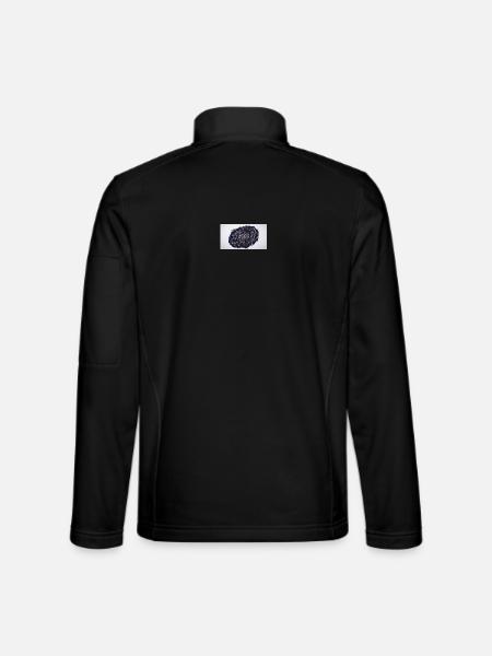 Mondphasen-Sternbild Mosaik - Unisex Softshelljacke - Schwarz - Hinten