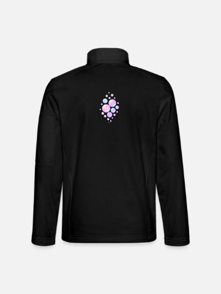 Bulles de rêve - Veste en tissu softshell Unisexe - noir - Dos