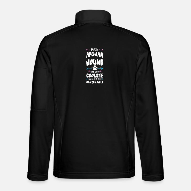 Afghan Hound Dog Saying - Unisex Softshell Jacket - black