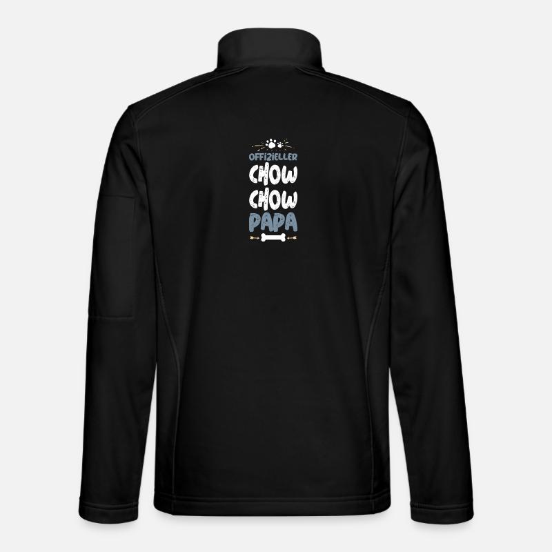 Chow Chow Papa officiel - Veste en tissu softshell Unisexe - noir