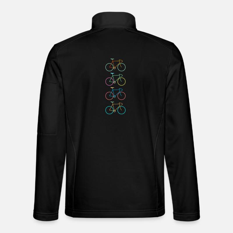 Rennräder bunt Unisex Softshelljacke