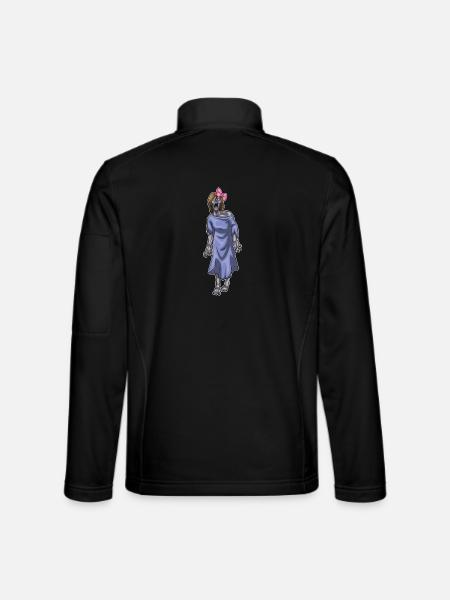 Nœud Zombie Halloween - Veste en tissu softshell Unisexe - noir