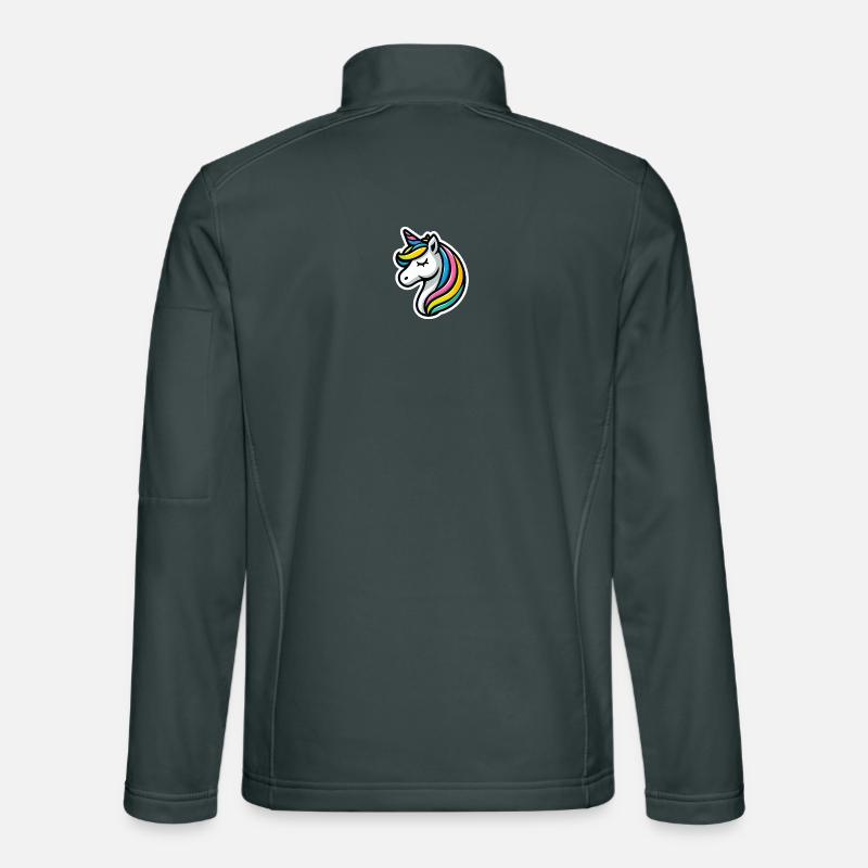 Einhorn Comic schlafend Unisex Softshelljacke