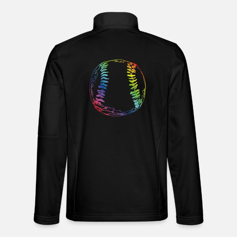 Croquis de baseball Veste en tissu softshell Unisexe