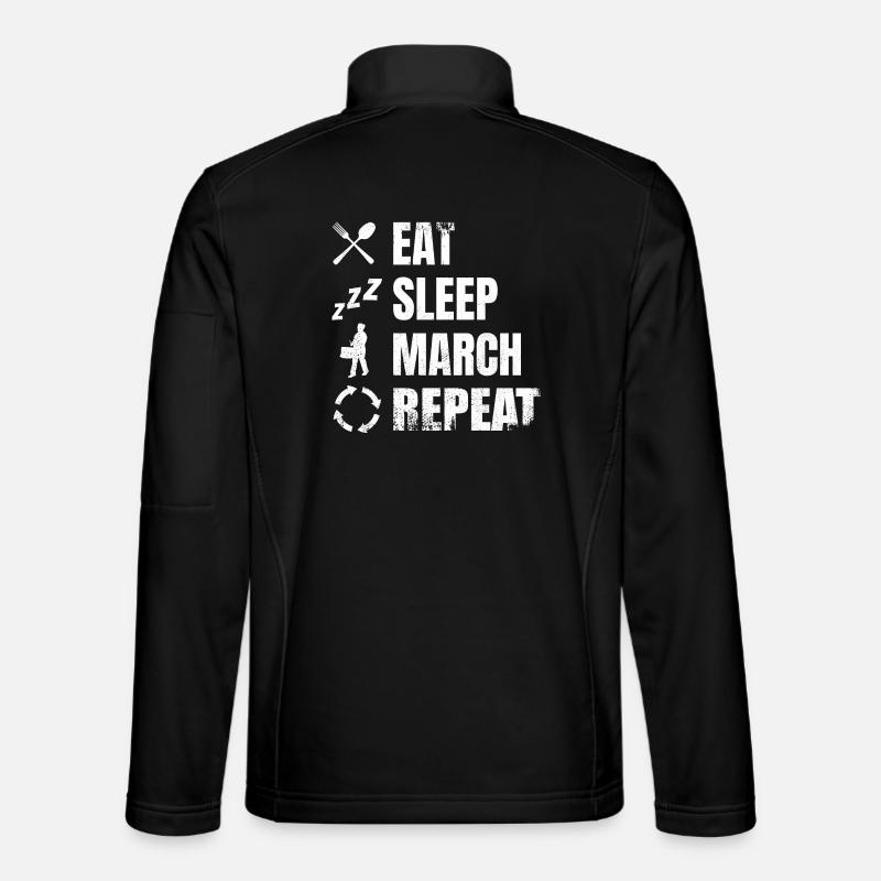 Trommelspieler Tägliche Routine - Unisex Softshelljacke - Schwarz