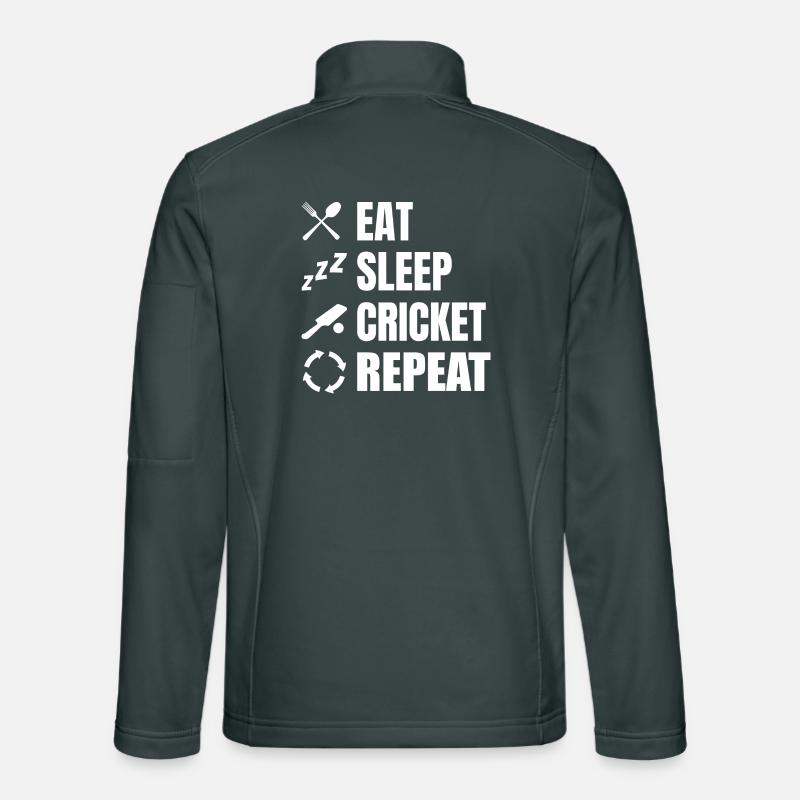 Cricket Spieler Tägliche Routine Unisex Softshelljacke