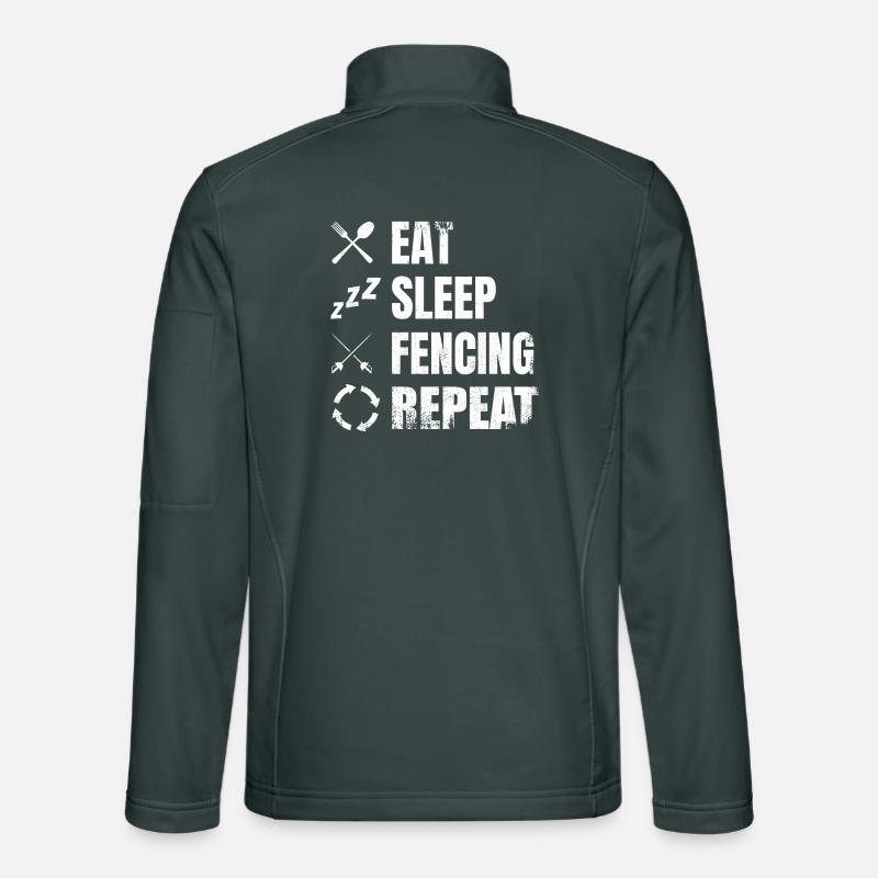 Fencing Daily Routine Unisex Softshell Jacket