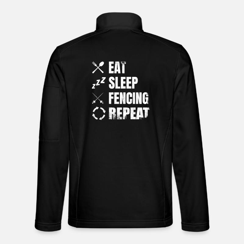 Fechten Tägliche Routine - Unisex Softshelljacke - Schwarz