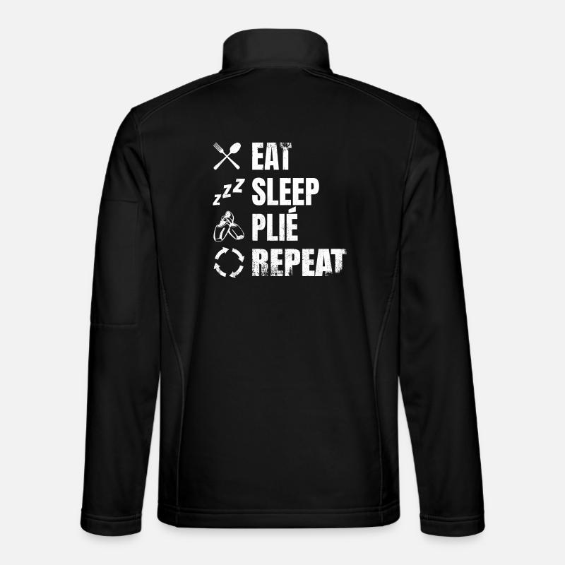 Manger Dormir Plié Répéter - Veste en tissu softshell Unisexe - noir