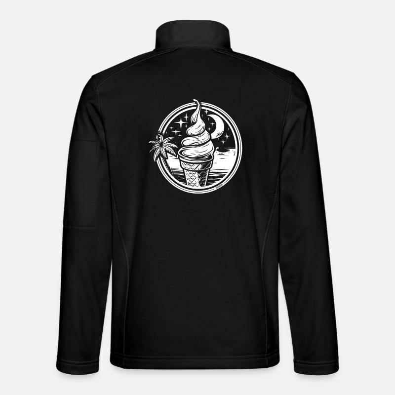 Ice Cream Drawing - Unisex Softshell Jacket - black