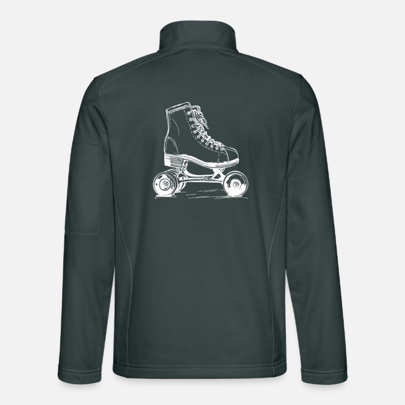 Roller Skates Drawing Unisex Softshell Jacket
