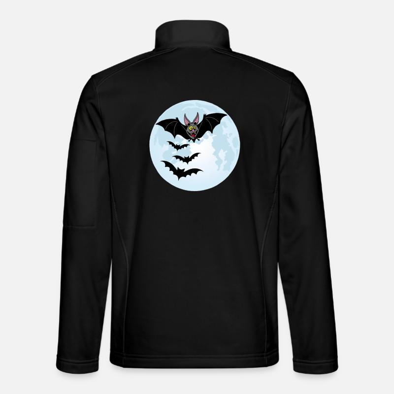 Bats, Vampires and the Moon - Unisex Softshell Jacket - black