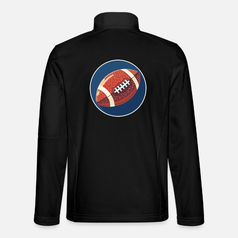 Football Graphics - Unisex Softshell Jacket - black