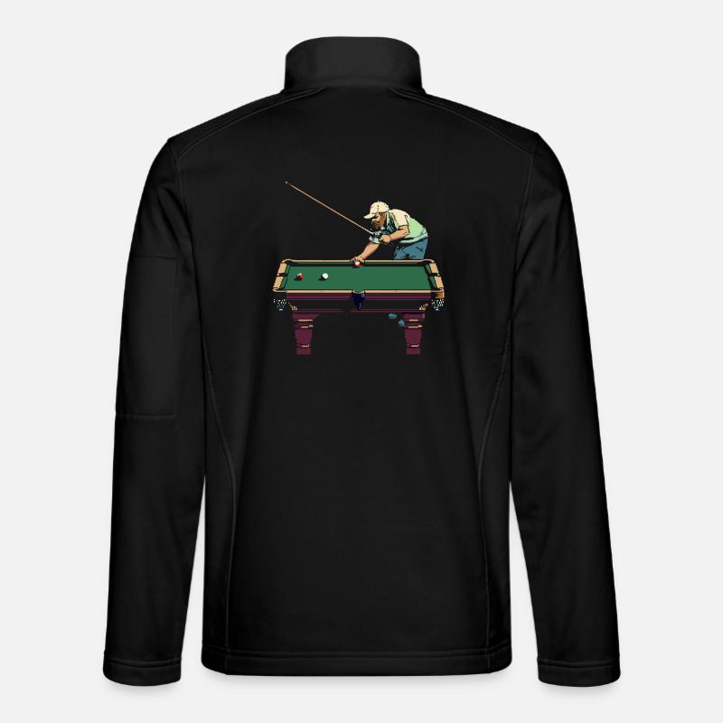 Billiard Player Pixel Art Unisex Softshell Jacket