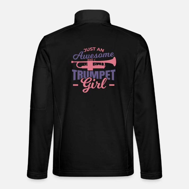 Tolles Trompetenmädchen Unisex Softshelljacke