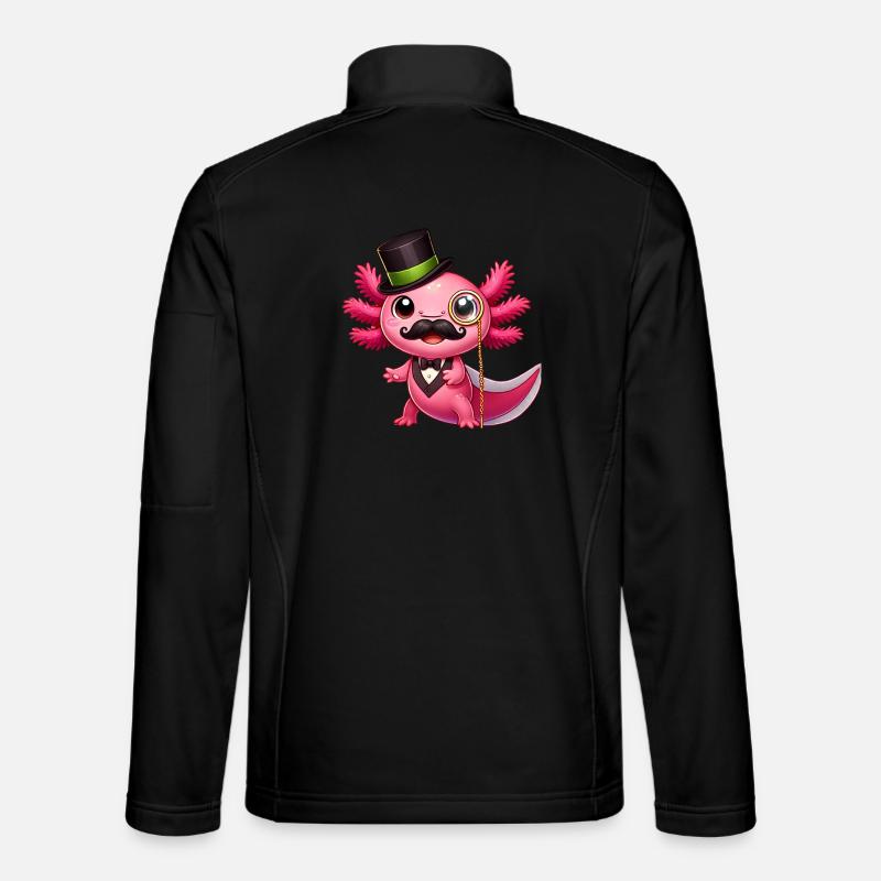 Sir Axolotl - Unisex Softshell Jacket - black