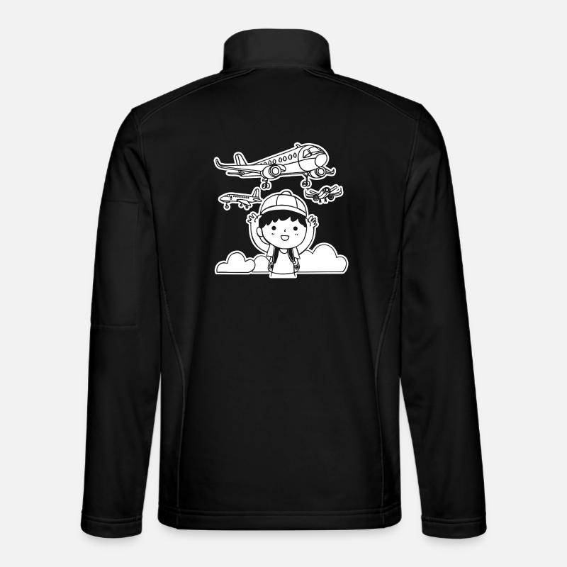 Drôles d’avions - Veste en tissu softshell Unisexe - noir