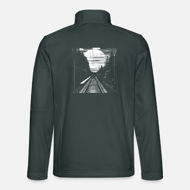 Railway Graphic Unisex Softshell Jacket