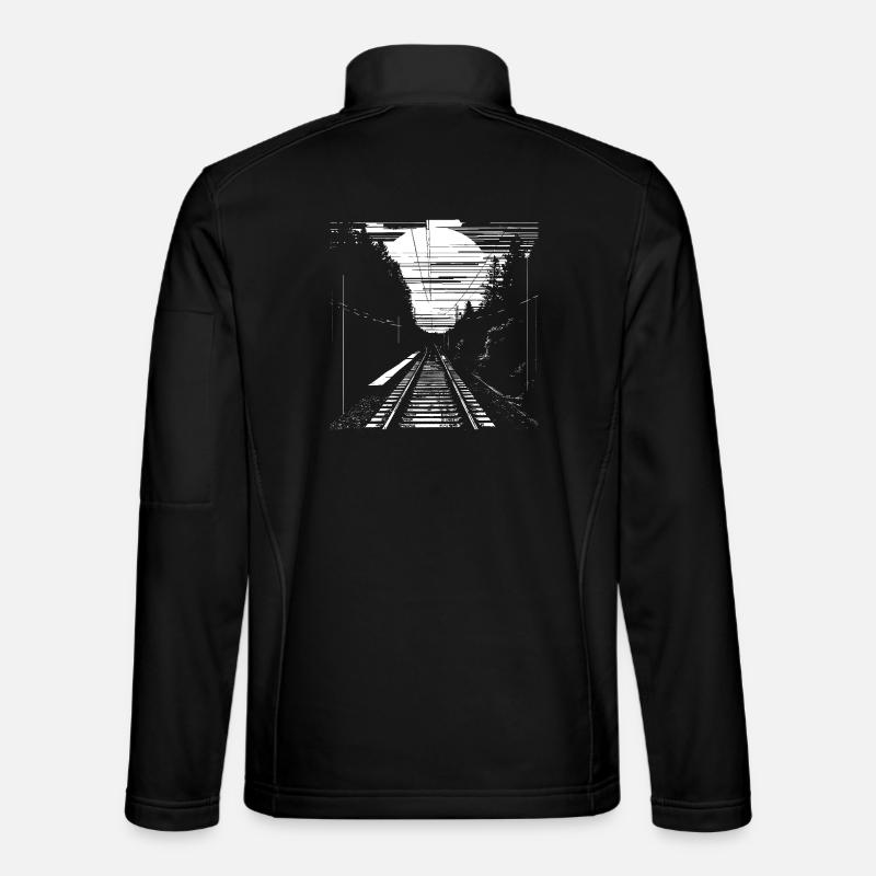 Railway Graphic Unisex Softshell Jacket