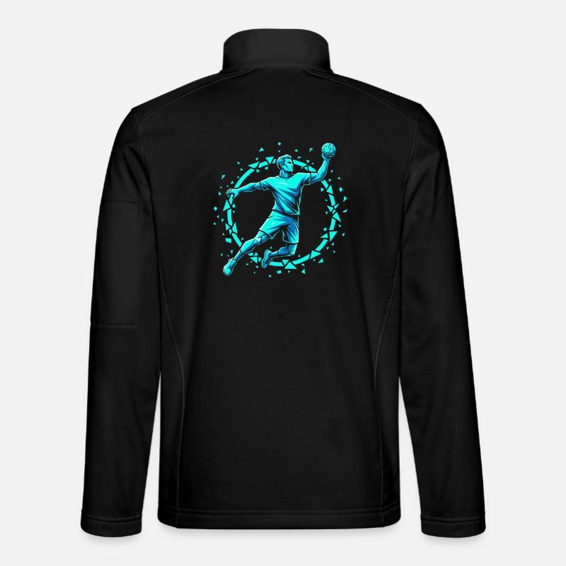 Handball Leidenschaft Hitze Training Geschenk Unisex Softshelljacke