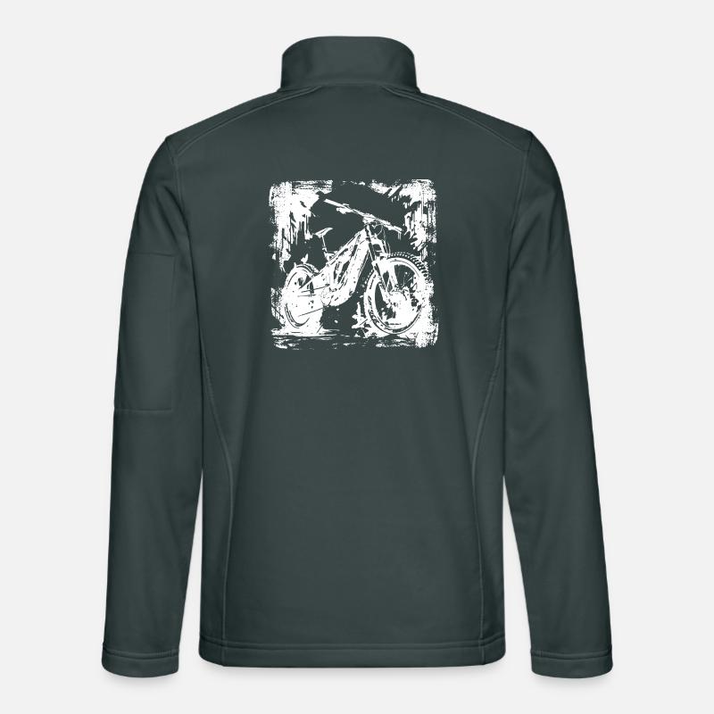 Graphique pour amateurs de VTT Veste en tissu softshell Unisexe