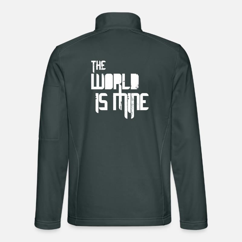World Is Mine - White Unisex Softshell Jacket