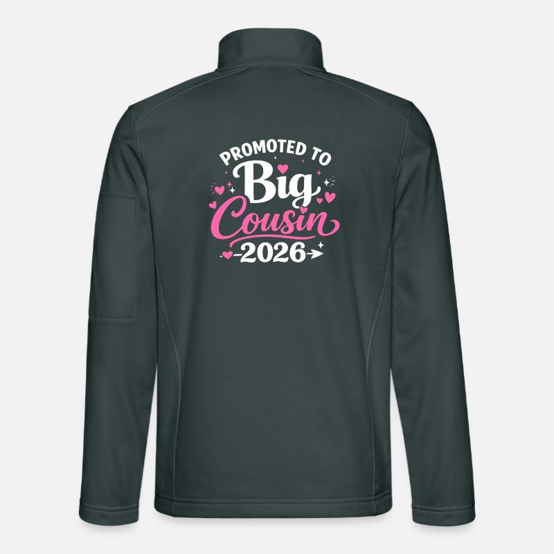 Adorable Cousin Design Hearts and Stars Unisex Softshell Jacket