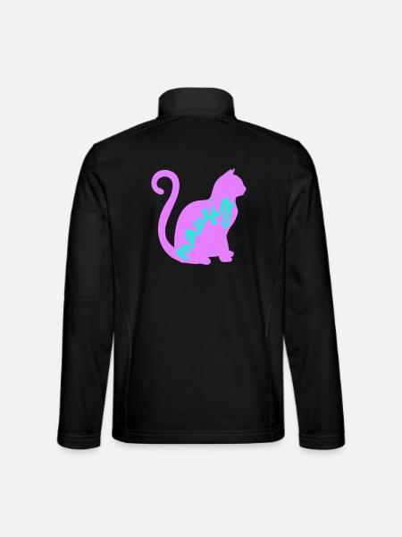 Cat Mouse - Unisex Softshell Jacket - black