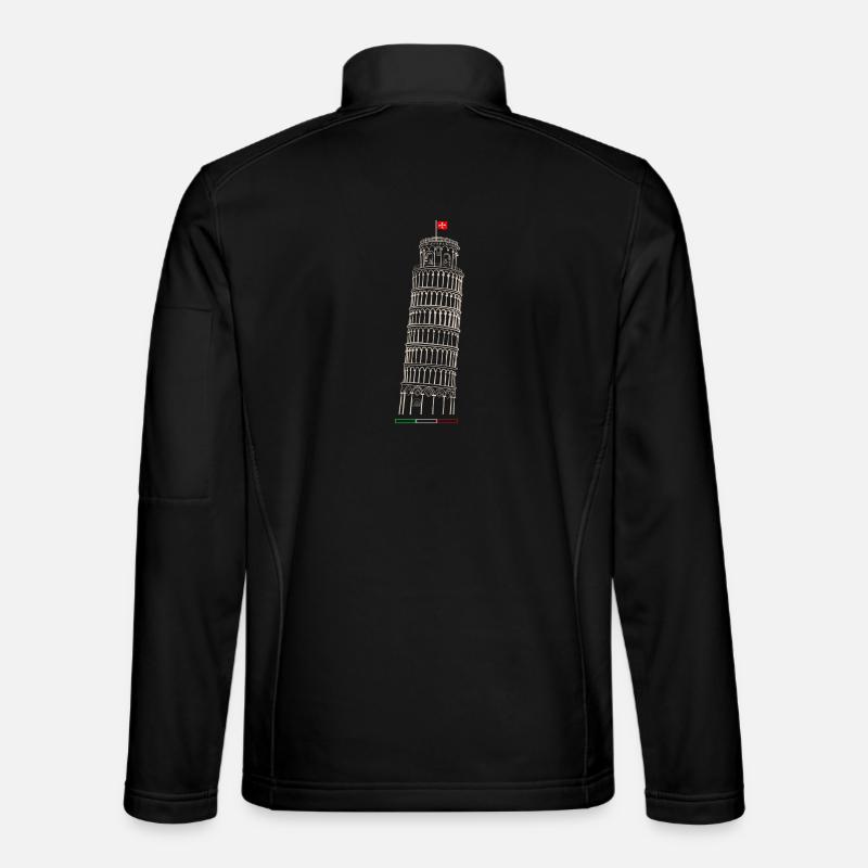 Leaning Tower of Pisa - Unisex Softshell Jacket - black