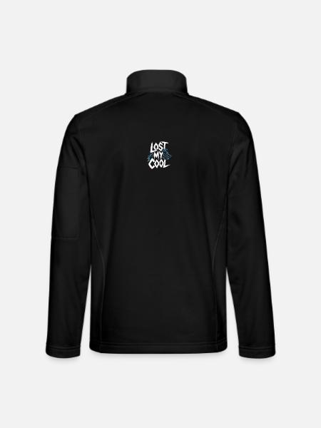 Perdu Mon Cool Graphique Loup - Veste en tissu softshell Unisexe - noir