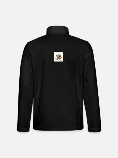 Weintrauben und  Ricottakorb  - Unisex Softshelljacke - Schwarz
