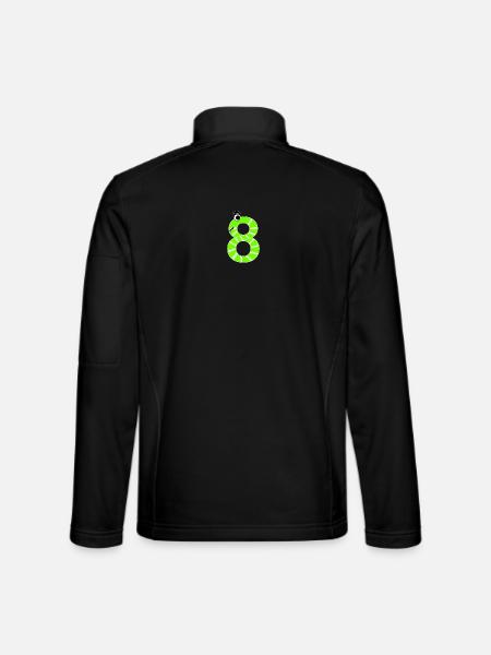 Numéro 8 Serpent Enfants - Veste en tissu softshell Unisexe - noir