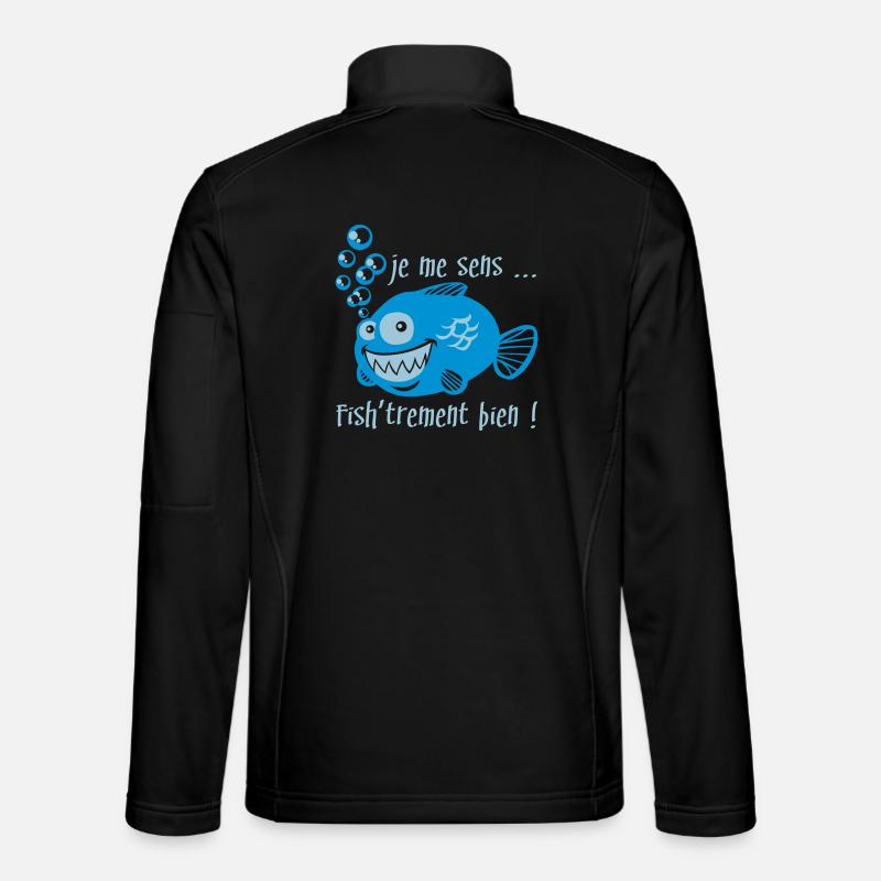 Comme un poisson dans l'eau Veste en tissu softshell Unisexe