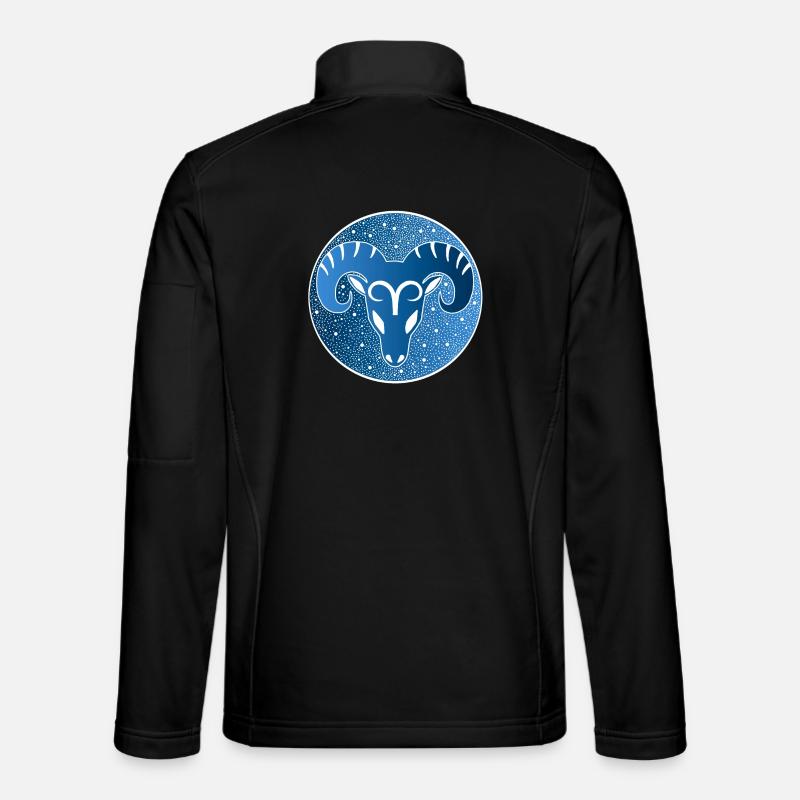 Astrological sign: ram - Unisex Softshell Jacket - black