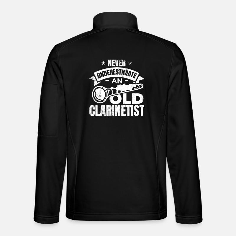 Klarinetten Opa - Unisex Softshelljacke - Schwarz