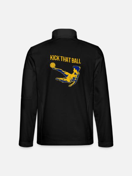 Fußballspruch - Unisex Softshelljacke - Schwarz
