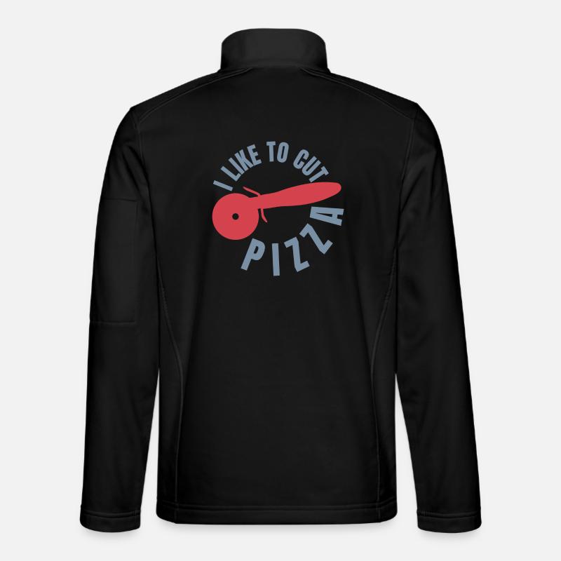 Funny Pizza Lover - Unisex Softshell Jacket - black