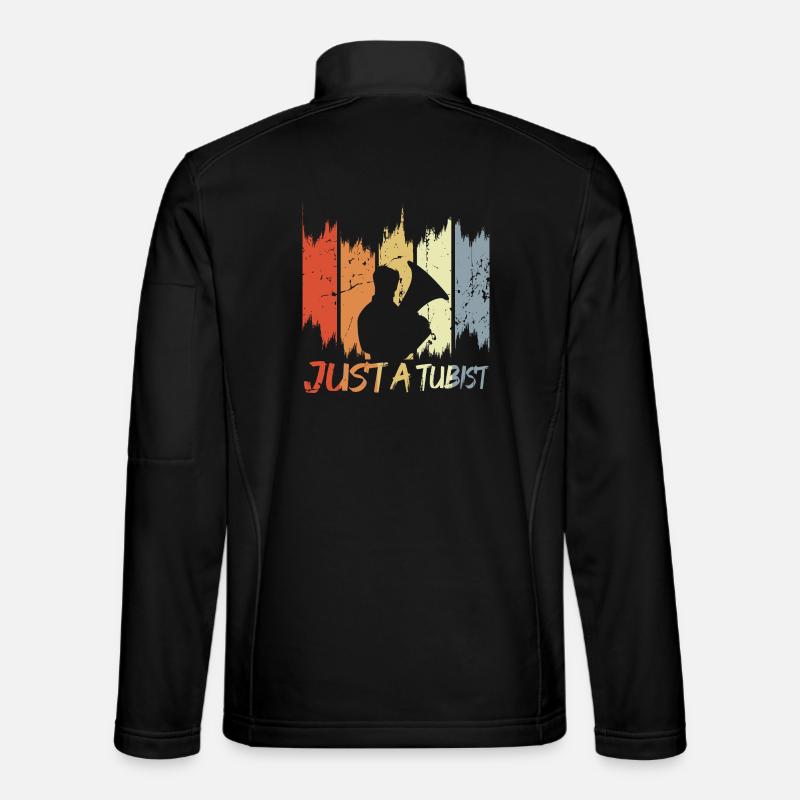 Lustiger Tubist - Unisex Softshelljacke - Schwarz