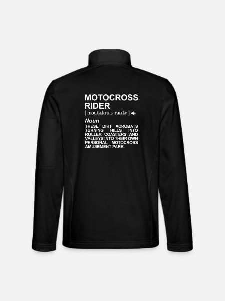 Motocross rider definition - Unisex Softshell Jacket - black