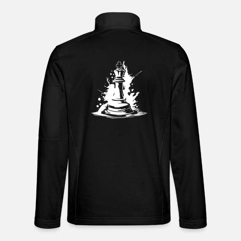 Schachfigur - Unisex Softshelljacke - Schwarz