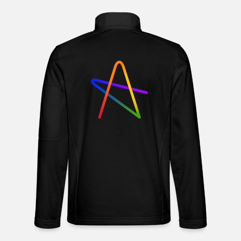 Rainbow A Star Gift - Unisex Softshell Jacket - black