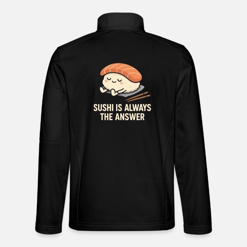 Sushi Is Always The Answer - Unisex Softshelljacke - Schwarz