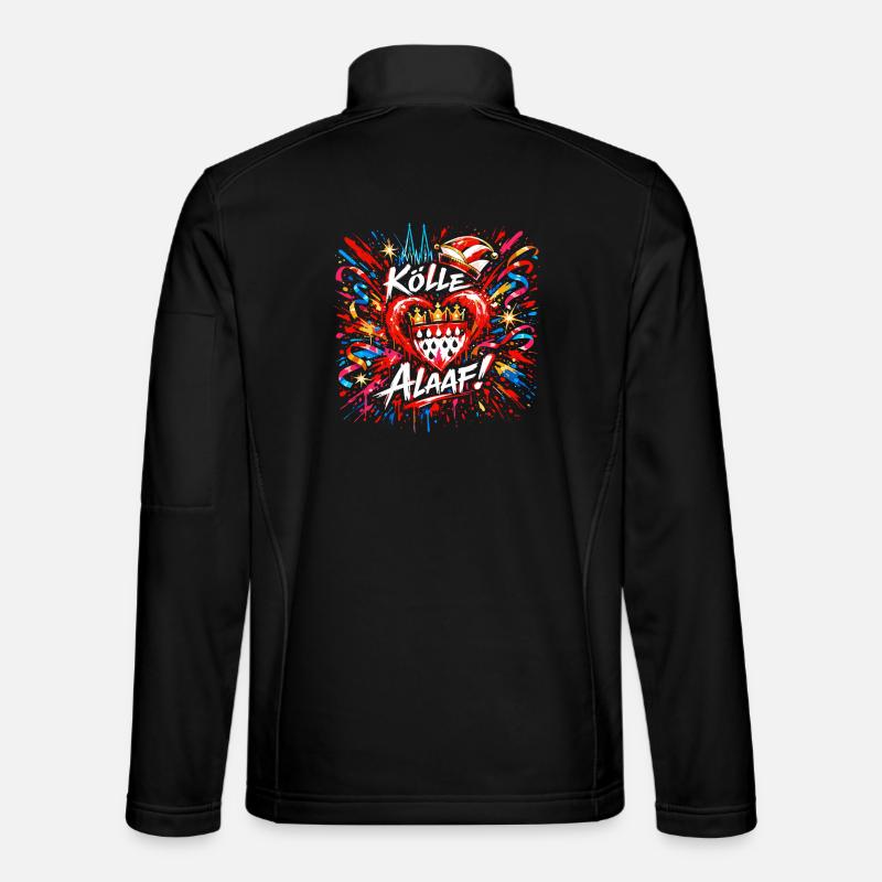 Kölle Alaaf Carnival Confetti Jeck Gift - Unisex Softshell Jacket - black