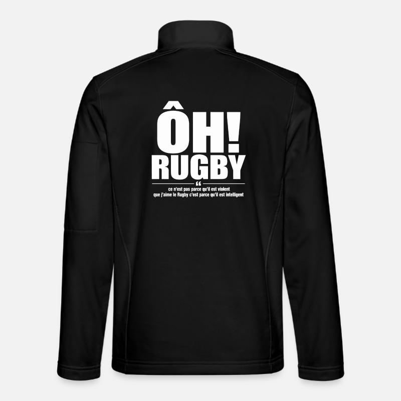 rugby intelligent - Veste en tissu softshell Unisexe - noir