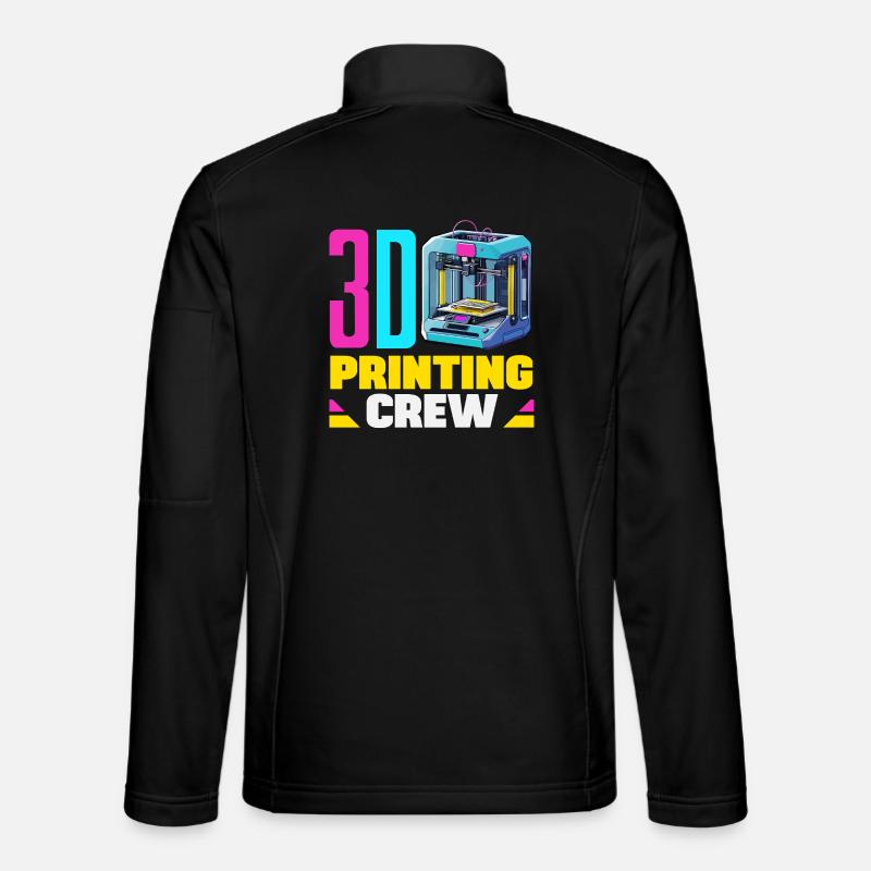 3D Printing Crew Maker Space Robotics Team Funny Unisex Softshell Jacket