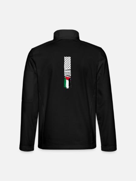 Palestinian scarf - Unisex Softshell Jacket - black