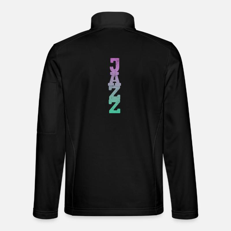 Jazz Musik Retro - Unisex Softshelljacke - Schwarz