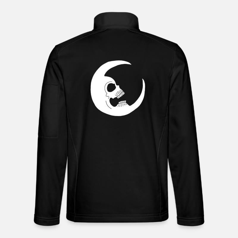 Lunar skull - Unisex Softshell Jacket - black