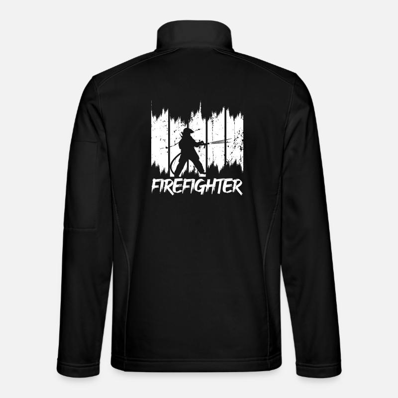 Firemen - Unisex Softshell Jacket - black