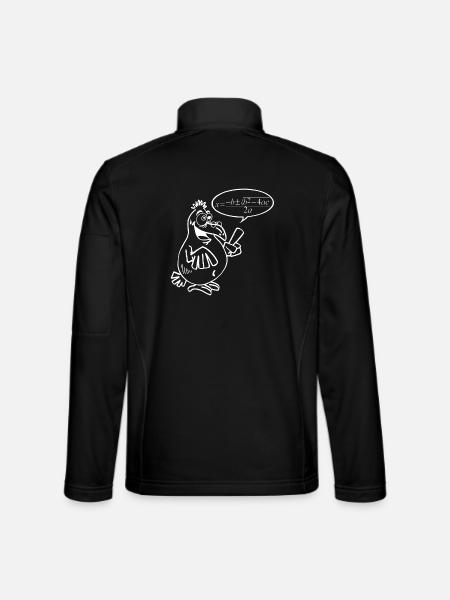 White Smart Bird - Unisex Softshell Jacket - black
